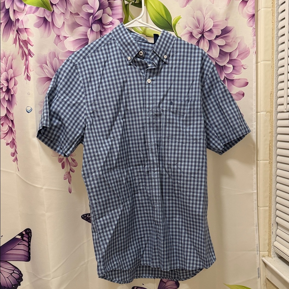 Men's Blue Checkered Shirt